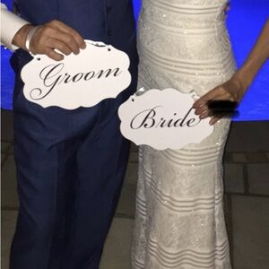 Elegant White and Cream Lace Dress